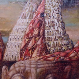 Painting for sale online - Architect or the whole secret is in the hat