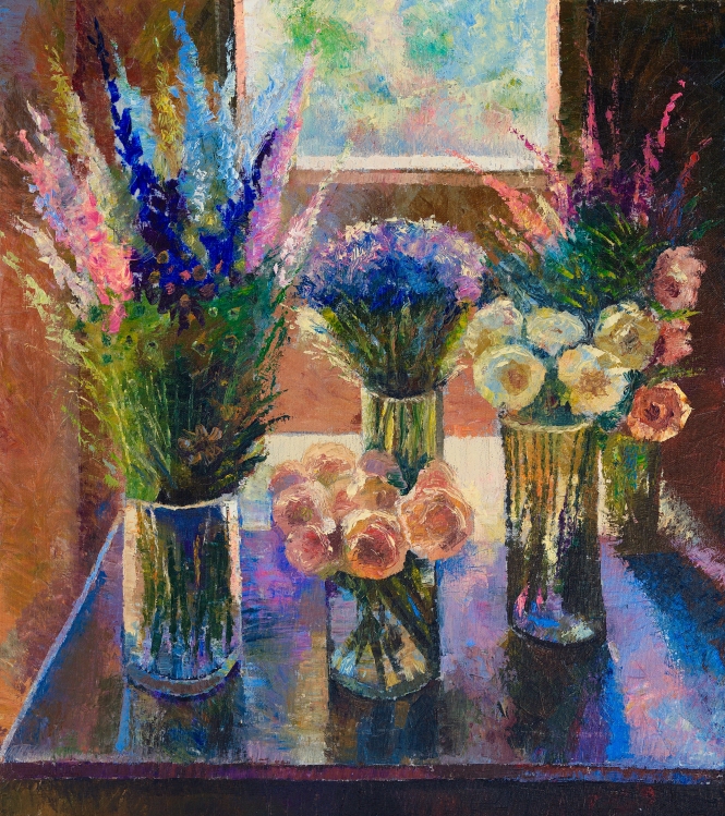 Painting for sale online - Flowers by the window