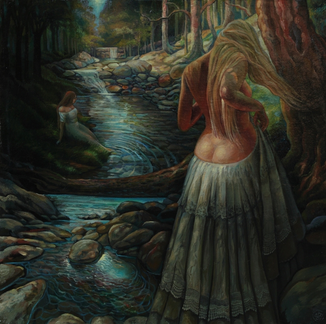 Painting for sale online - By the stream
