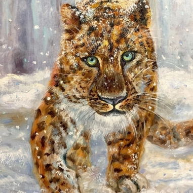 Painting for sale online - Leopard.