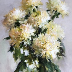 Painting for sale online - Сhrysanthemums