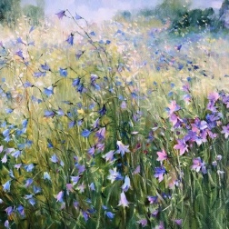 Painting for sale online - Bluebell flowers