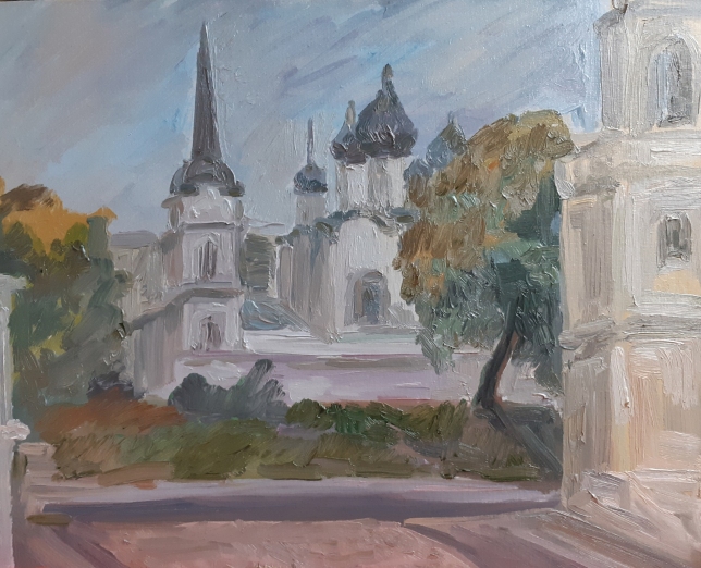 Painting for sale online - On a warm evening in Kitay-gorod