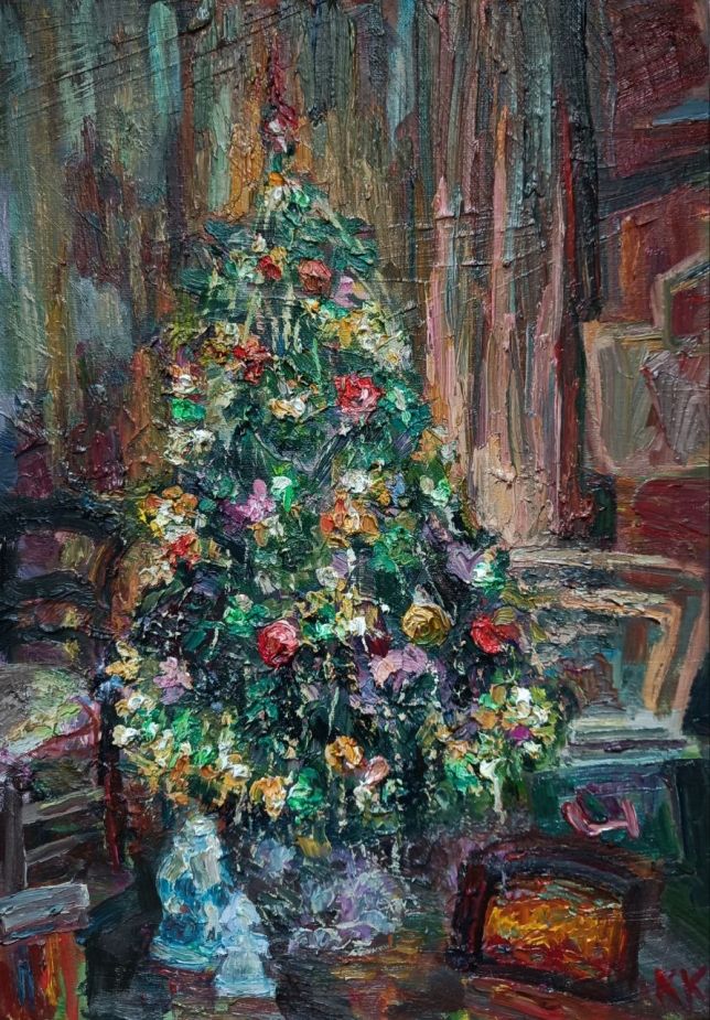 Painting for sale online - Christmas tree