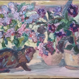 Painting for sale online - The smell of lilac