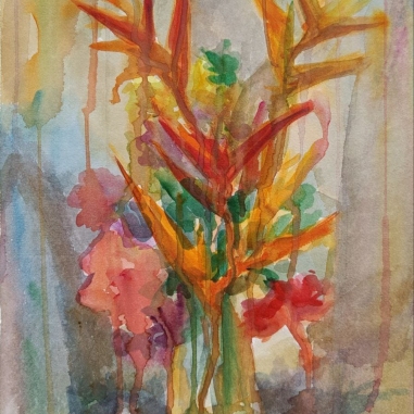 Painting for sale online - Tropical bouquet