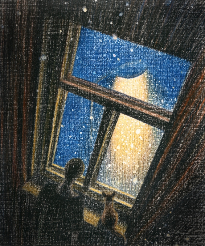 Painting for sale online - OPERATOR OF KALEIDOSCOPE. MORNING OF NEW WINTER