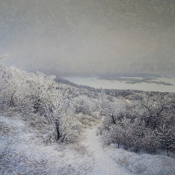 Painting for sale online - View from Sokolovaya Mountain to the Volga and Green Island