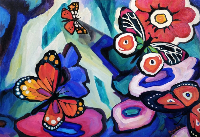 Painting for sale online - Butterflies