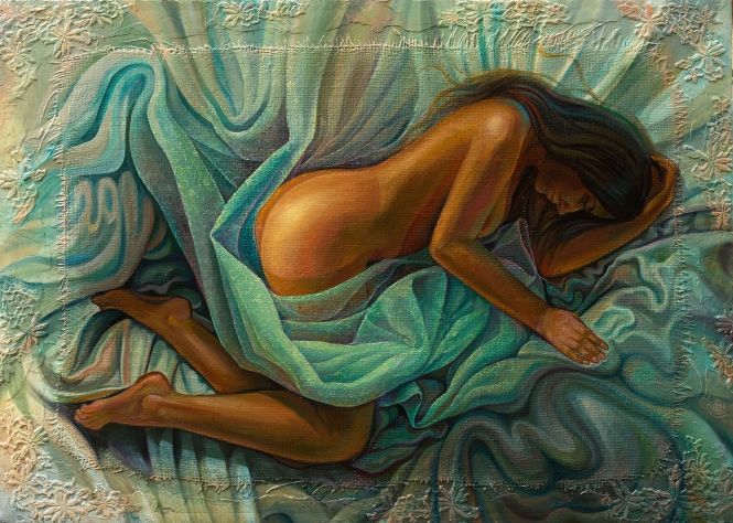Painting for sale online - Sleeping Carina