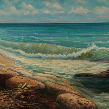 Painting for sale online - Golden shore