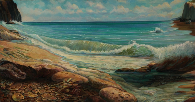 Painting for sale online - Golden shore