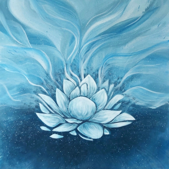 Painting for sale online - THE PATH OF THE WHITE LOTUS