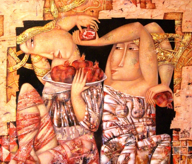 Painting for sale online - Garnet plot