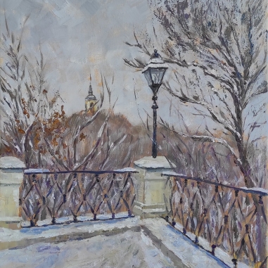 Painting for sale online - Winter landscape. Kaluga.