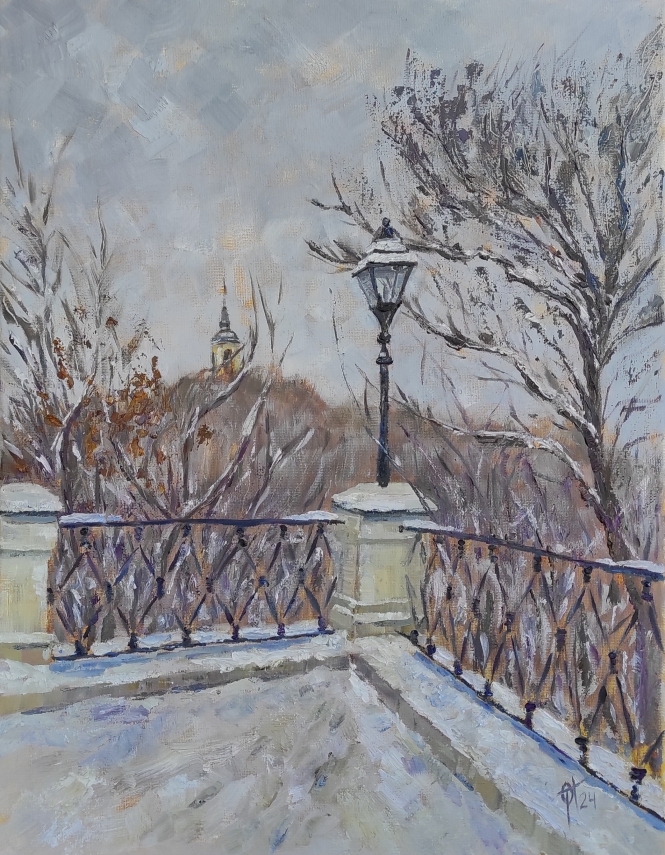 Painting for sale online - Winter landscape. Kaluga.
