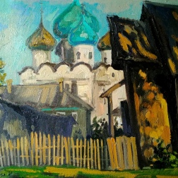 Painting for sale online - Summer evening. Kargopol