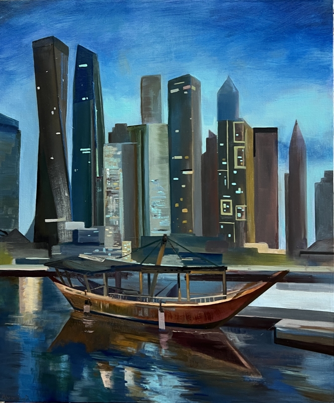 Painting for sale online - Its getting late.Dubai