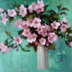 Painting for sale online - Pink apple tree