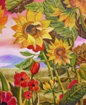 Painting for sale online - Sunflowers