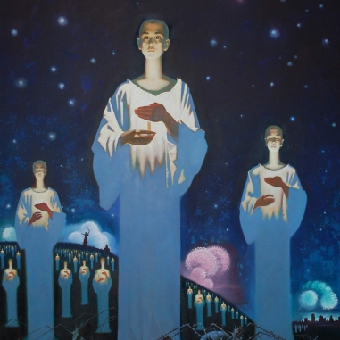 Painting for sale online - 9th of May. Immortal regiment