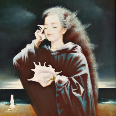 Painting for sale online - Girl and sea