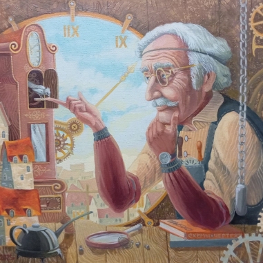 Painting for sale online - Old friends