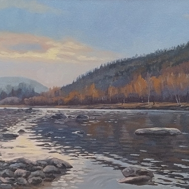 Painting for sale online - Autumn on Irkut
