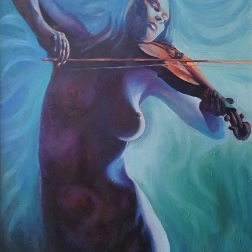 Painting for sale online - Inspiration with the violin