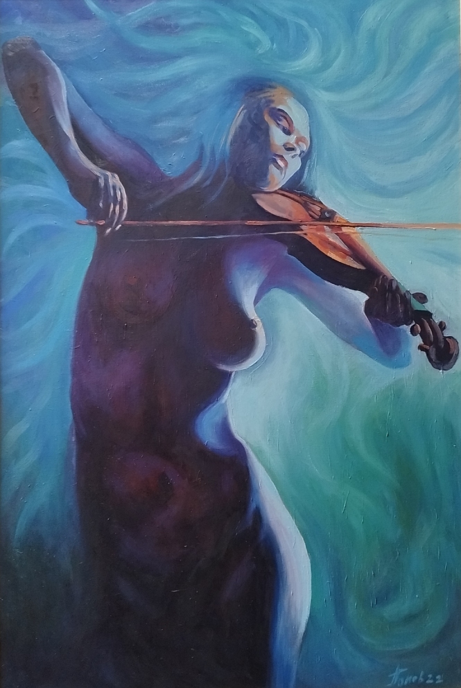 Painting for sale online - Inspiration with the violin