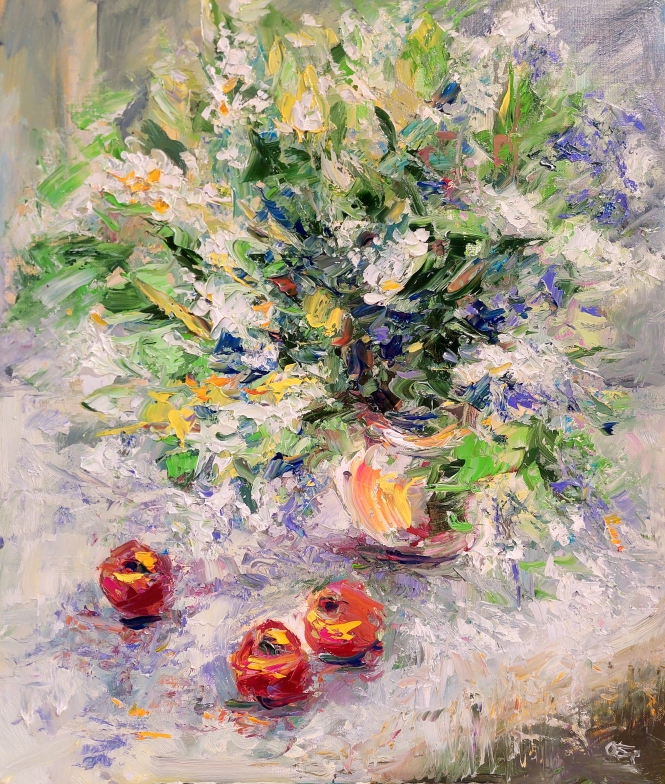 Painting for sale online - Bird cherry