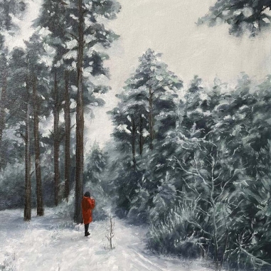 Painting for sale online - WINTER LANDSCAPE