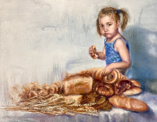Painting for sale online - Bread Festival