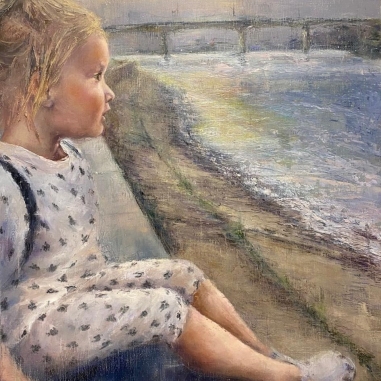 Painting for sale online - On the embankment