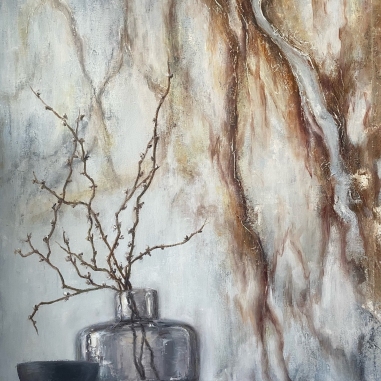 Painting for sale online - Still life with willow