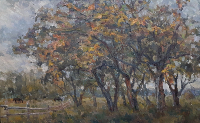 Painting for sale online - Old appletree garden