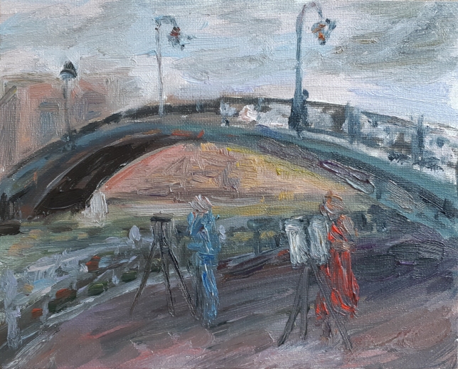 Painting for sale online - Luzhkov bridge