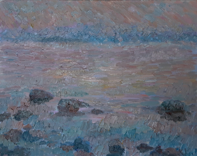 Painting for sale online - Evening at White sea
