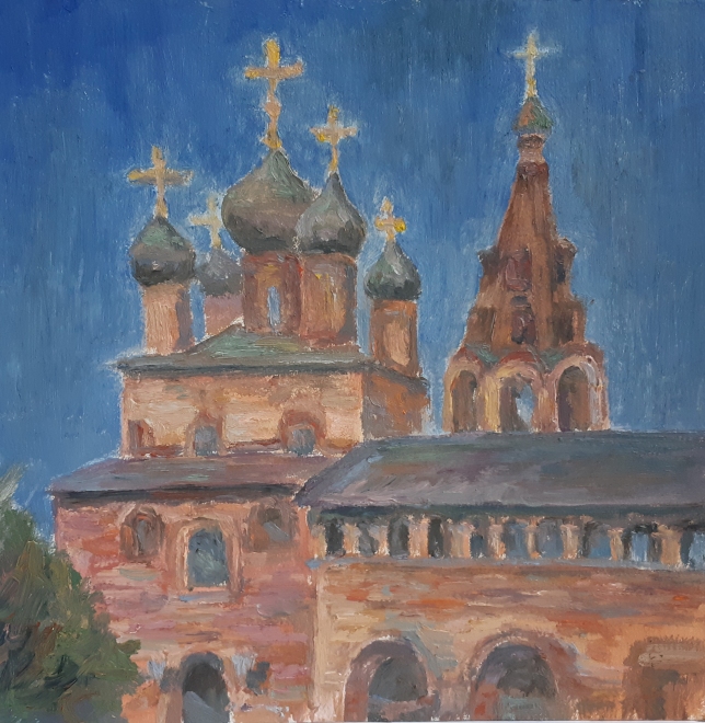 Painting for sale online - Church in Moscow
