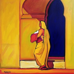 Painting for sale online - Women of the East. Hot day