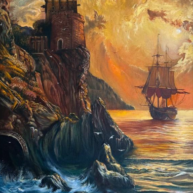 Painting for sale online - Fairytale Island