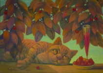 Painting for sale online - Cat