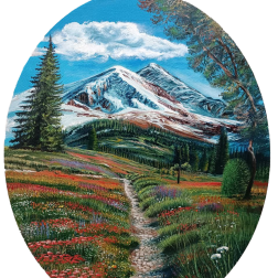 Painting for sale online - Mountain landscape