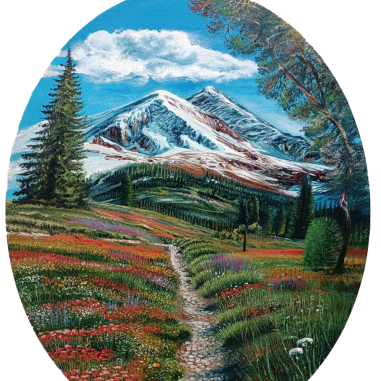 Painting for sale online - Mountain landscape