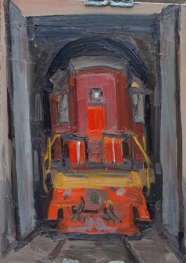 Painting for sale online - Locomotive-1