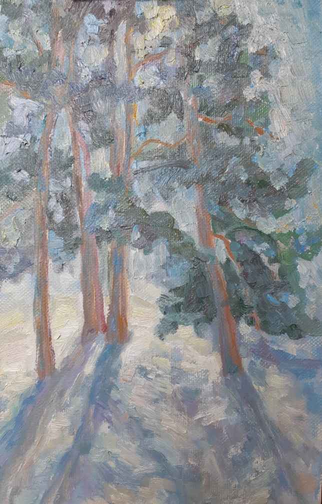 Painting for sale online - Sun in the forest