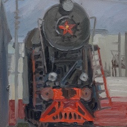 Painting for sale online - Steam train