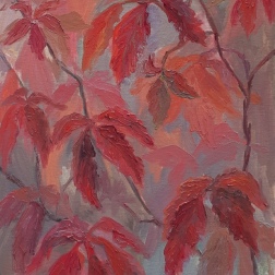 Painting for sale online - Red mood (autumn elegy)
