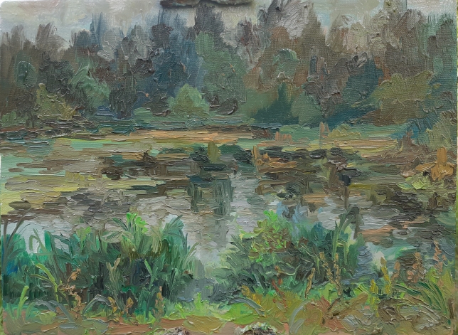 Painting for sale online - At the forest lake