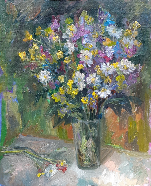 Painting for sale online - Summer flowers